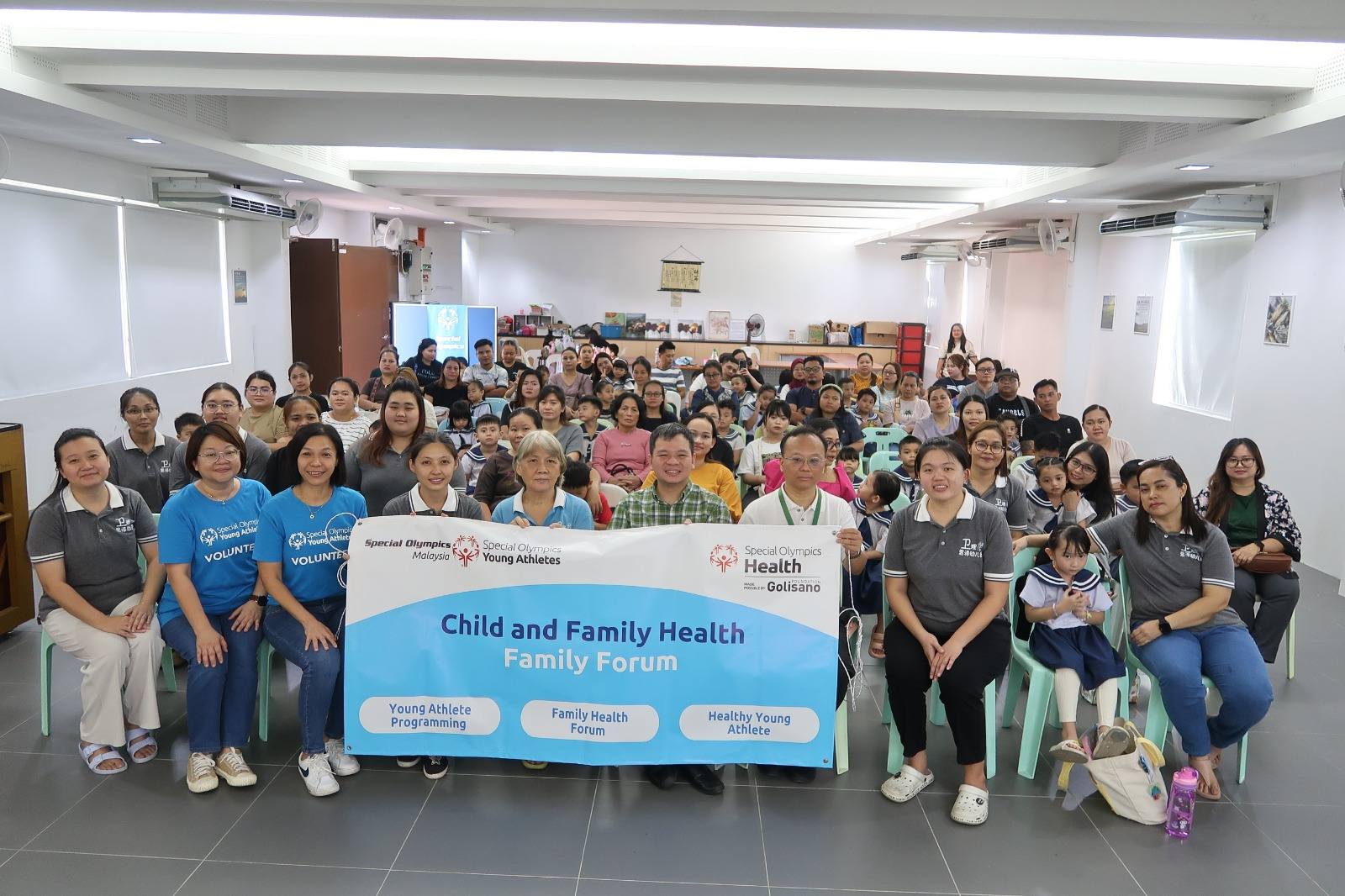 Medical professionals conducting health screenings for Special Olympics athletes